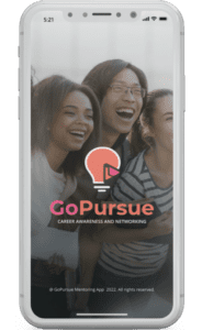 Cell Phone Mockup with GoPursue logo